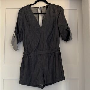 BCBGMaxAzria Charcoal Jumpsuit